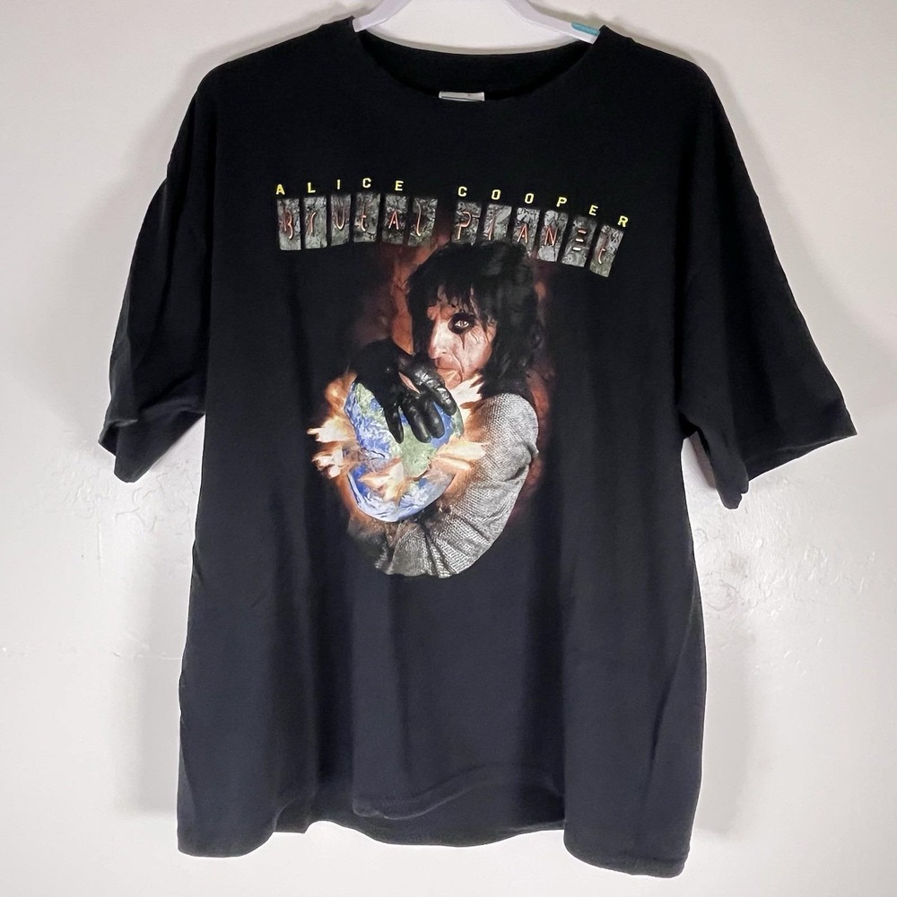 Vintage Alice Cooper Brutal Planet 2000 Tour Shirt Mens Black Graphic Tee XL - Picture 6 of 9